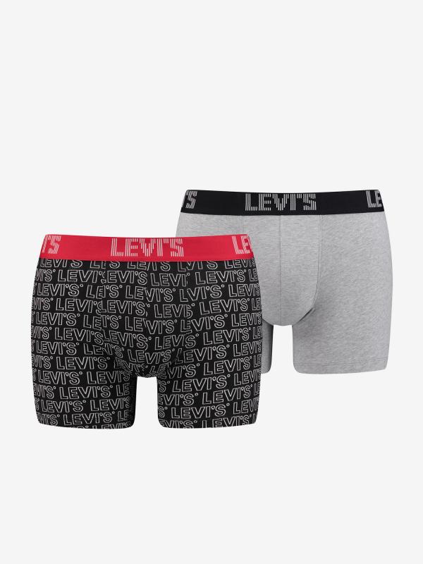 Boxerky LEVI'S Letter Outline Aop Boxer Brief 2 Pack Barevná