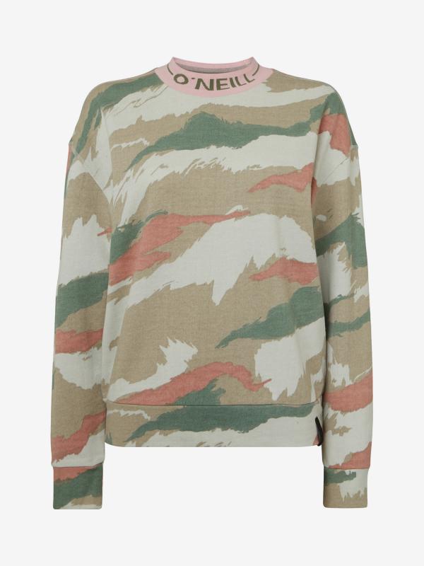 Mikina O´Neill Lw Catalpa Aop Camo Crew Barevná