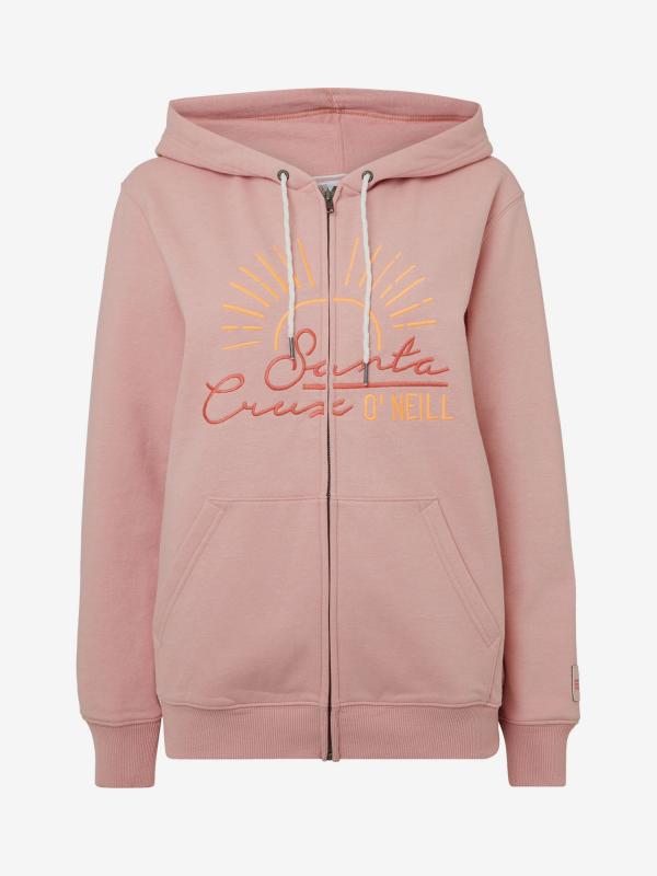 Mikina O´Neill Lw Cali Easy F/Z Hoodie Růžová