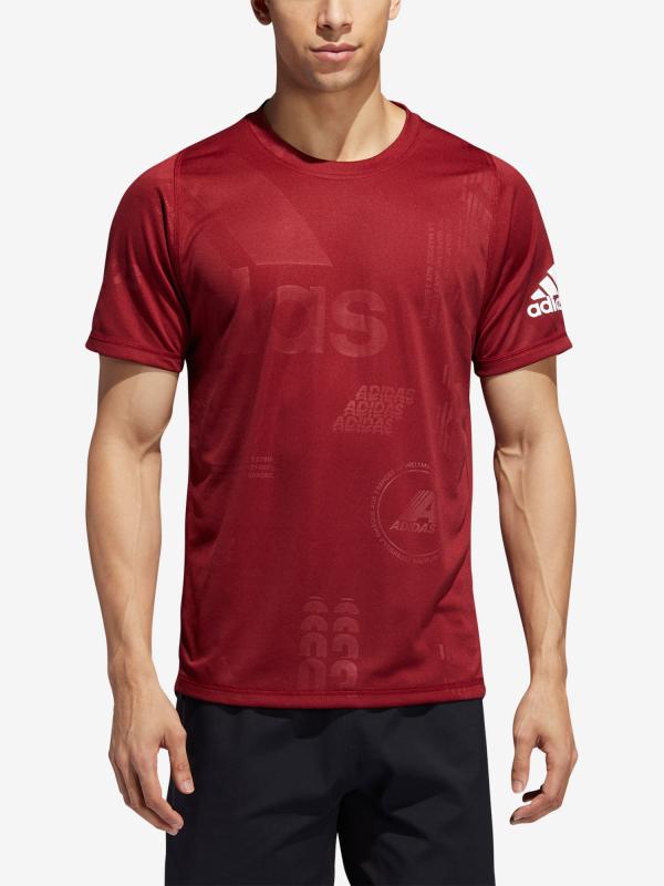 Tričko adidas Performance Daily Press Tee Červená