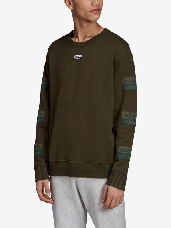 Mikina adidas Originals D.R.Y.V. Crew Zelená