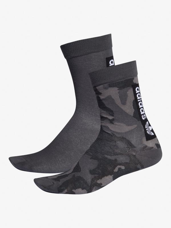 Ponožky adidas Originals Camo Crew 2Pp Šedá