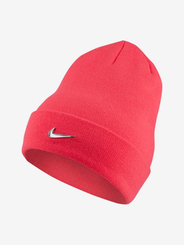 Čepice Nike Y Beanie Metal Swoosh Růžová