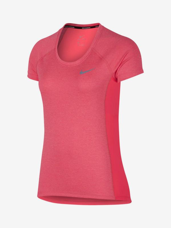 Tričko Nike W Nk Dry Miler Top Crew Růžová