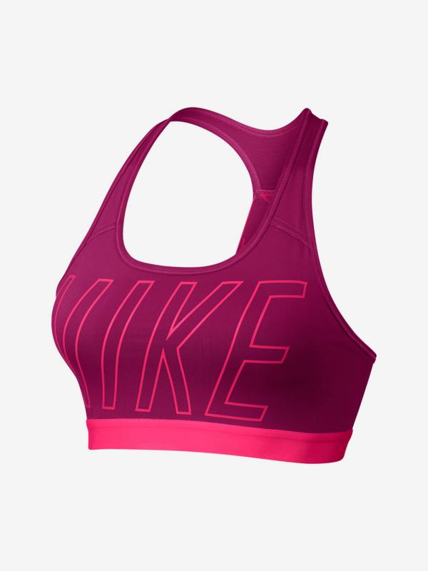 Podprsenka Nike Pro Classic Logo Read Bra Růžová