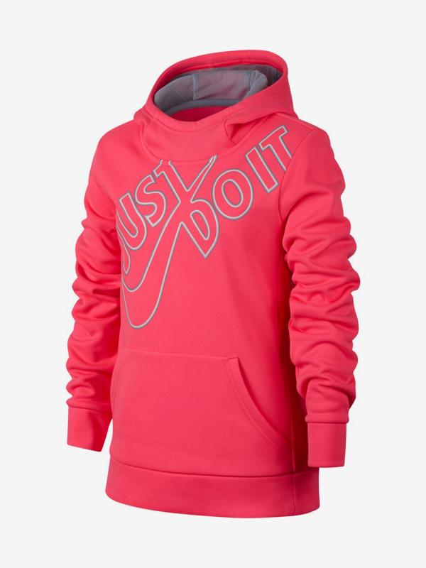 Mikina Nike G Nk Thrma Hoodie Po Gfx Růžová