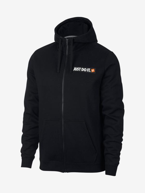 Mikina Nike M Nsw Hoodie Fz Flc Černá