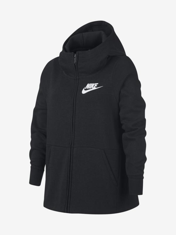 Mikina Nike G Nsw Hoodie Fz Pe Černá