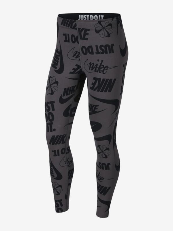 Legíny Nike W Nsw Legasee Legging Logos Šedá