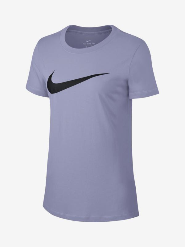 Tričko Nike W Nsw Tee Swoosh Fialová