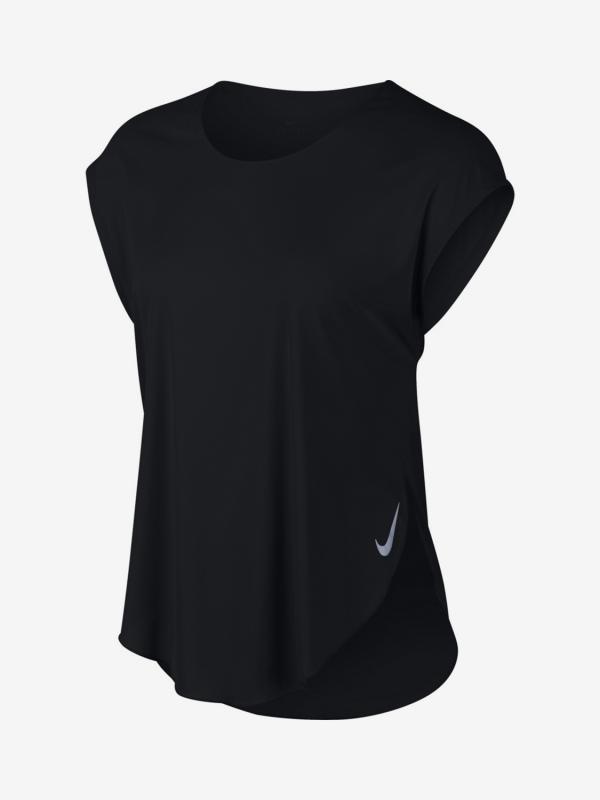 Tričko Nike W City Sleek Top Ss Černá