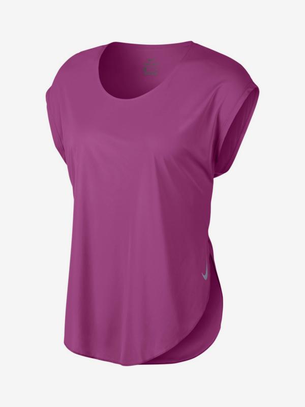 Tričko Nike W City Sleek Top Ss Růžová