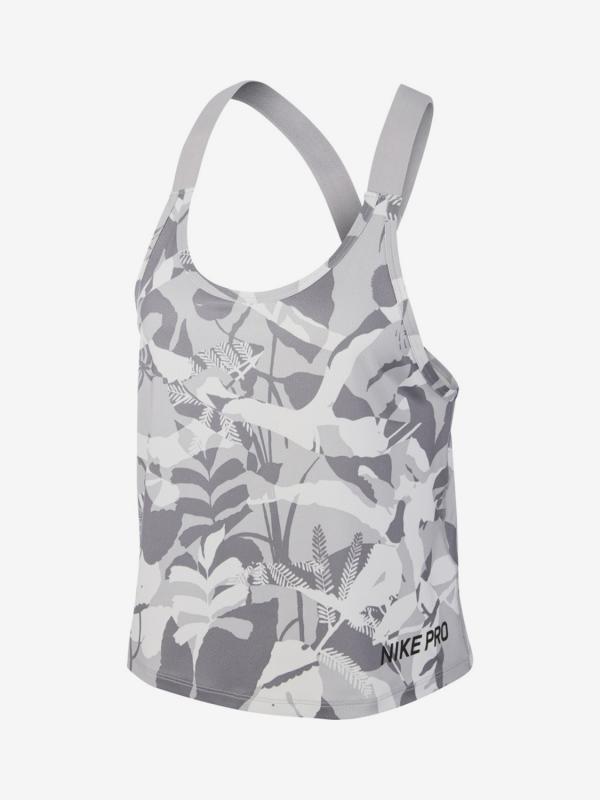 Tílko Nike W Forest Camo Elastika Tank Šedá