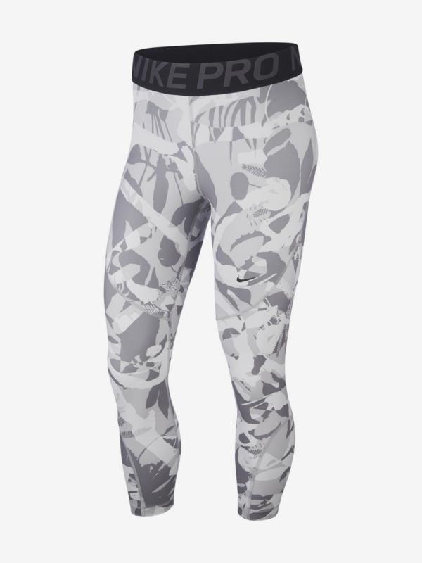 Legíny Nike W Forest Camo Crop Šedá
