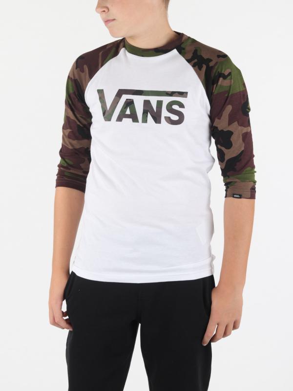 Tričko Vans By Classic Ragl White/Camo Bílá