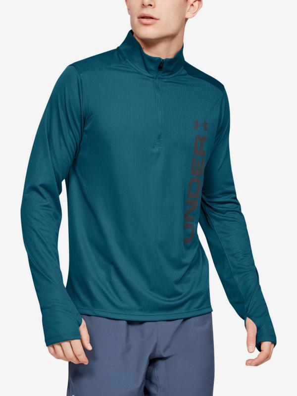 Tričko Under Armour Speed Stride Split 1/4 Zip-Grn Modrá