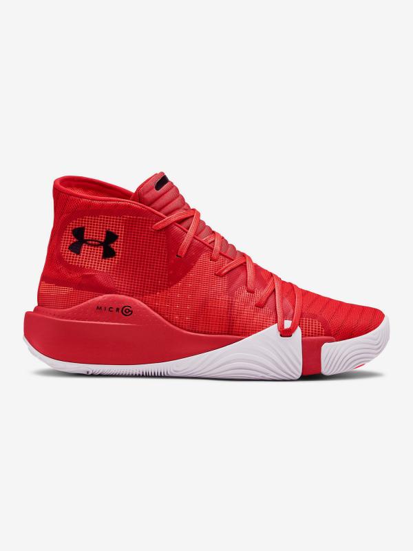 Boty Under Armour Spawn Mid-Red Červená