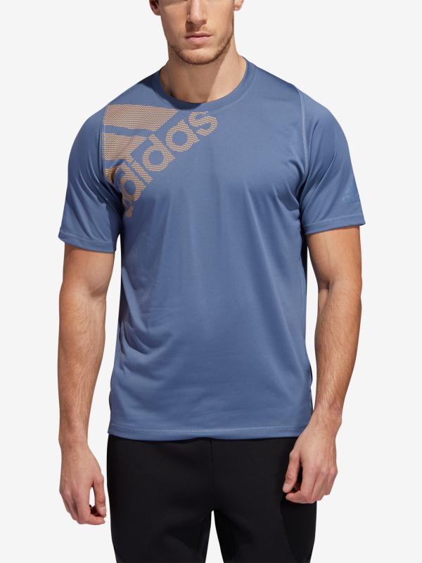 Tričko adidas Performance Fl_Spr Gf Bos Modrá