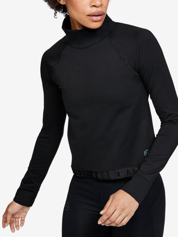 Tričko Under Armour Cg Rush Ls-Blk Černá