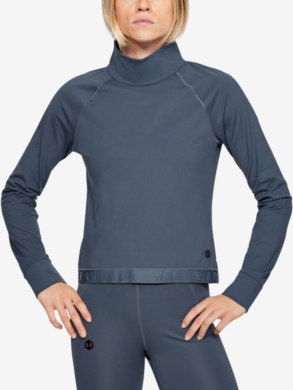 Tričko Under Armour Cg Rush Ls-Gry Modrá