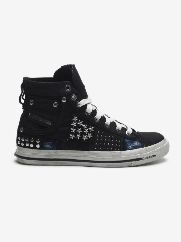 Boty Diesel Magnete Exposure Iv W - Sneaker Mid Černá