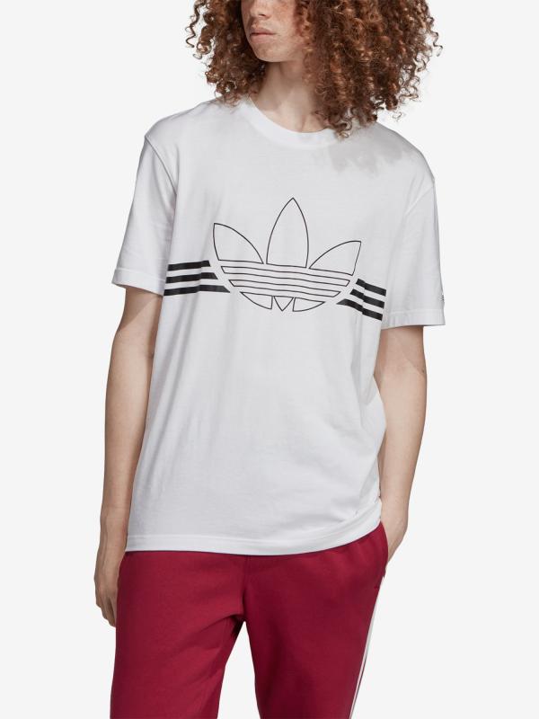 Tričko adidas Originals Outline Trf Tee Bílá