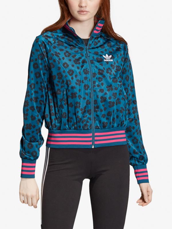 Bunda adidas Originals Aop Tracktop Černá