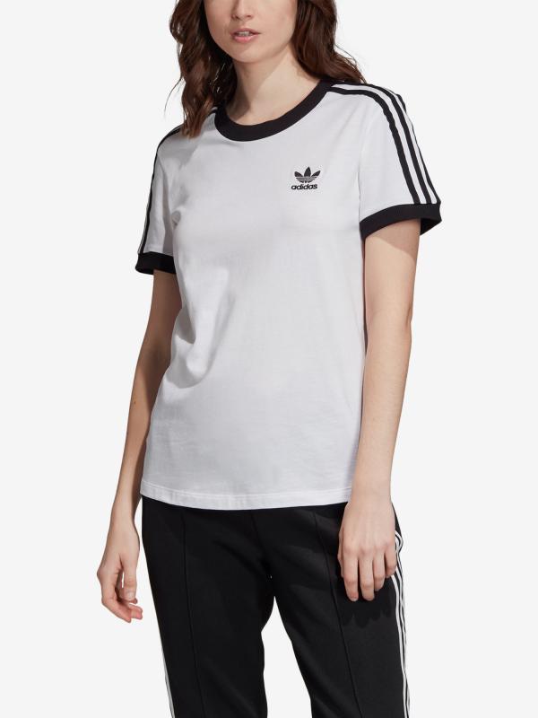 Tričko adidas Originals 3 Str Tee Bílá
