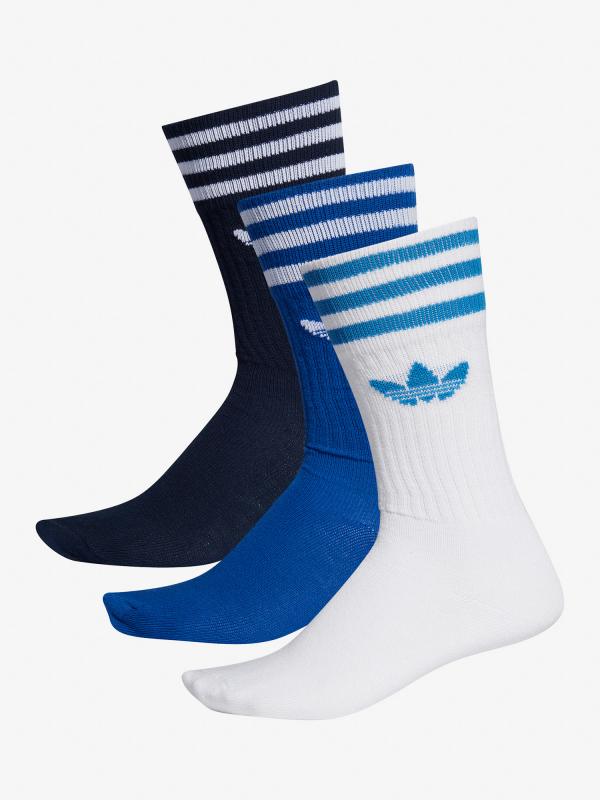 Ponožky adidas Originals Solid Crew Sock Bílá