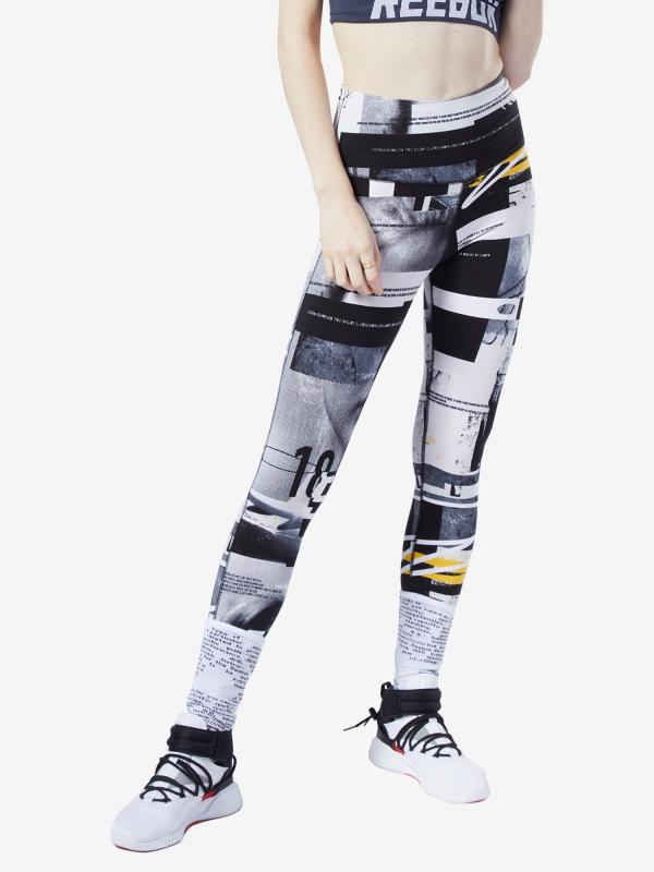 Legíny Reebok Wor Myt Aop Legging Barevná