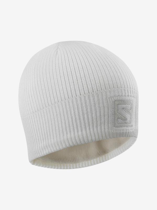 Čepice Salomon Logo Beanie Bílá