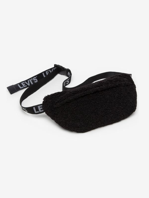 Ledvinka LEVI'S Banana Sling - Sherpa Černá