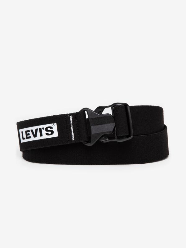 Pásek LEVI'S Classic Box Tab Stretch Belt Černá