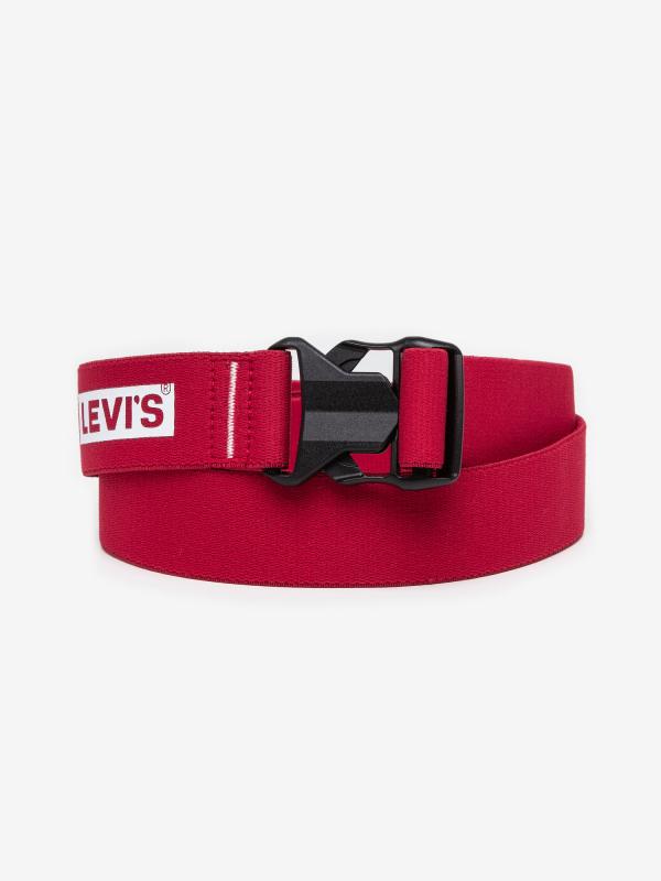 Pásek LEVI'S Classic Box Tab Stretch Belt Červená