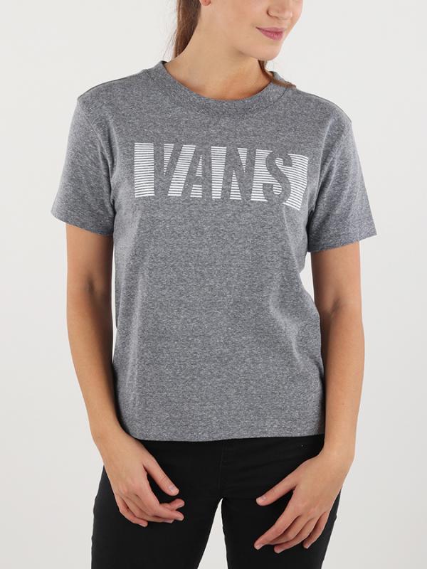 Tričko Vans Wm Gleam Boxy Grey Heather Šedá