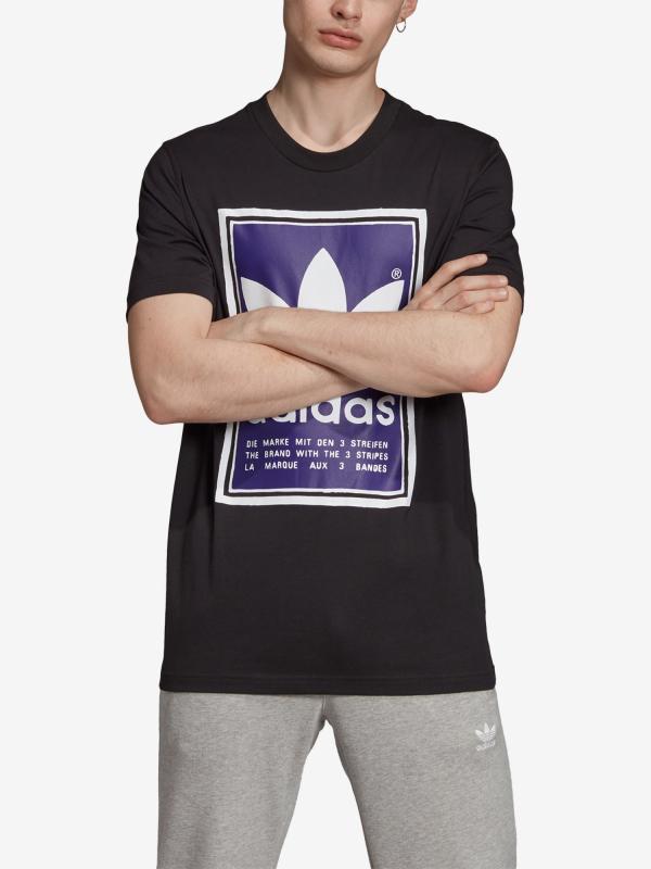 Tričko adidas Originals Filled Label Černá
