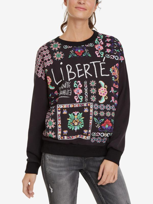 Mikina Desigual SWEAT TIANA Barevná