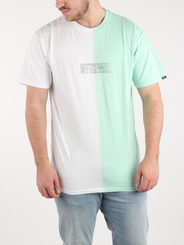 Tričko Vans Mn Split Dye Ss White/Mist Green Barevná