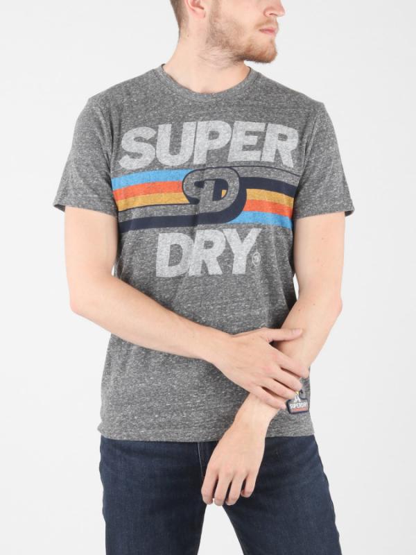 Tričko Superdry Malibu Mid Weight Tee Šedá
