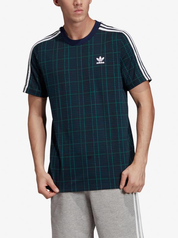 Tričko adidas Originals Tartan Tee Modrá