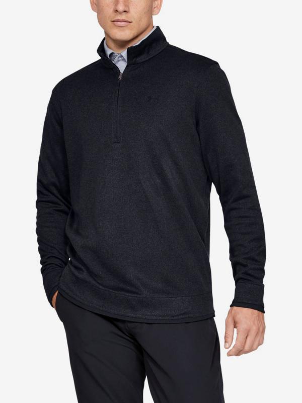 Mikina Under Armour Sweaterfleece 1/2 Zip-Blk Černá
