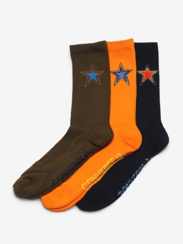 Ponožky Converse Men'S Sport Inspired Crew Aw23 Barevná