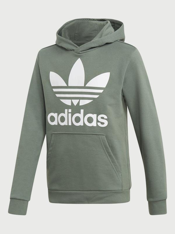 Mikina adidas Originals J Trf Hoodie Šedá