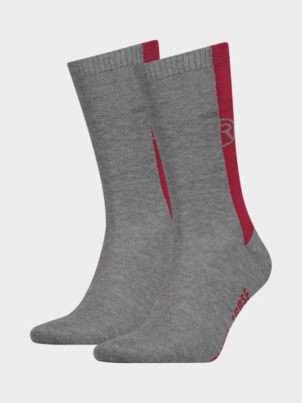 Ponožky LEVI'S 168Sf Regular Cut Tab 2 Pack Šedá