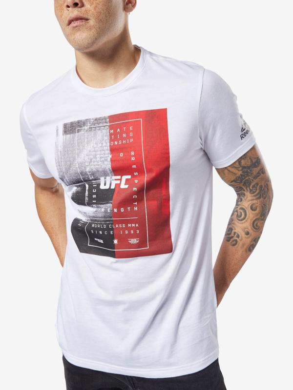 Tričko Reebok Ufc Fg Text Tee Barevná