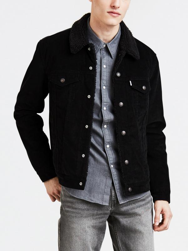 Bunda LEVI'S Type 3 Sherpa Trucker Black Co Černá