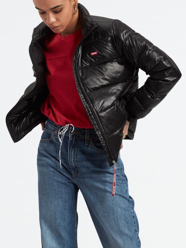 Bunda LEVI'S Francine Down Pckble Jkt Meteo Černá