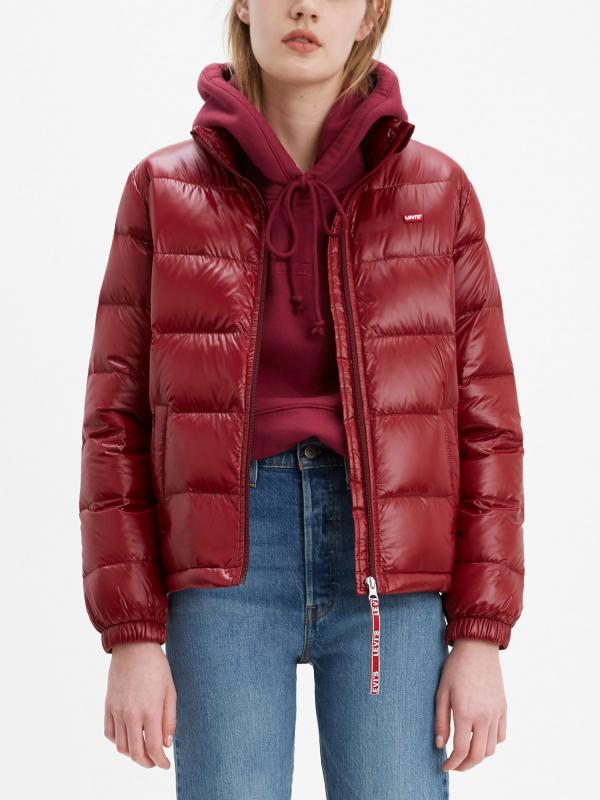 Bunda LEVI'S Francine Down Pckble Jkt Warm Červená