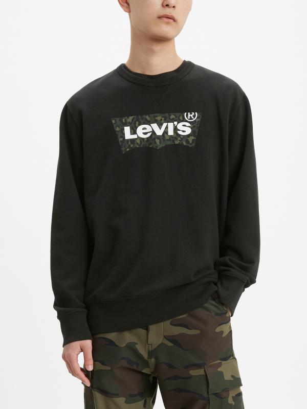 Mikina LEVI'S Graphic Crew B Hm Animal Miner Černá