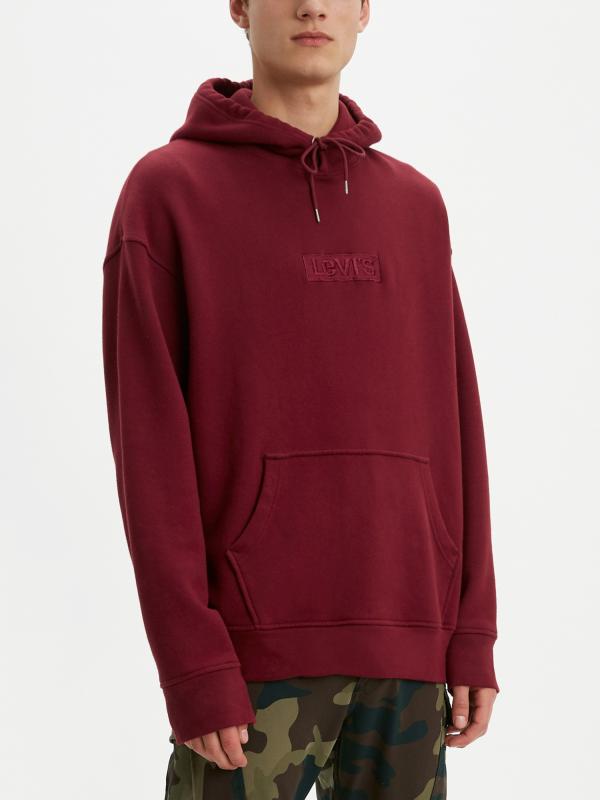 Mikina LEVI'S Relaxed Graphic Hoodie Ssnl Ba Červená